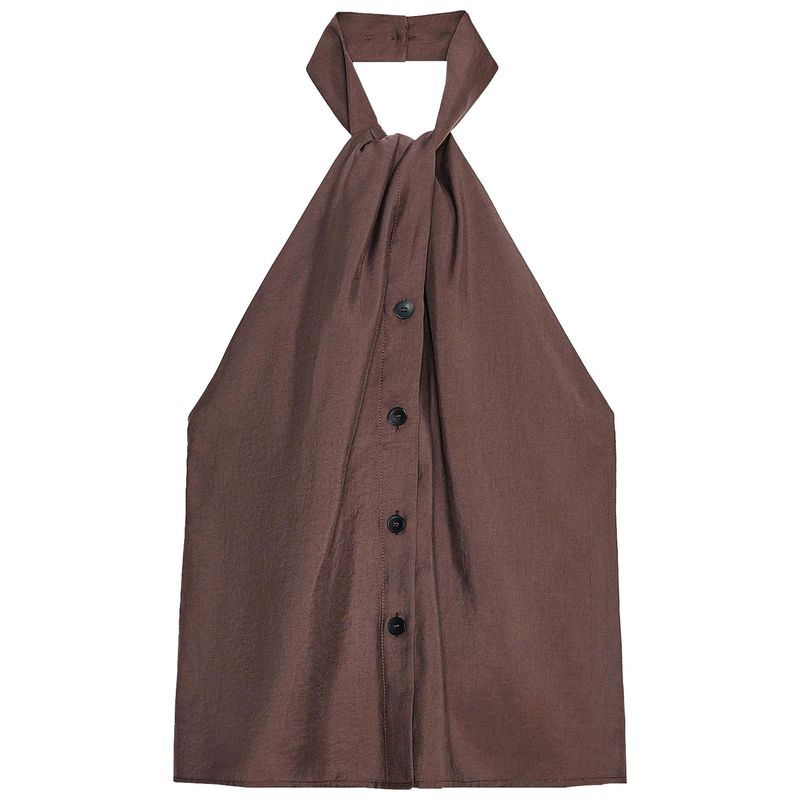 Zaprha 2025 Summer New American Seaside Holiday Style Knot Decoration Hanging Neck Top Style Vest Women 2010709