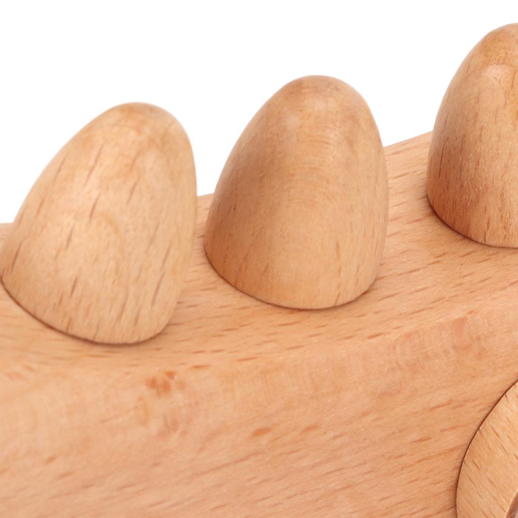 Wooden Gua Sha Tool Portable Rounded Edges Wood Scraping Massage Tool for Cervical Spine Shoulder Whole Body