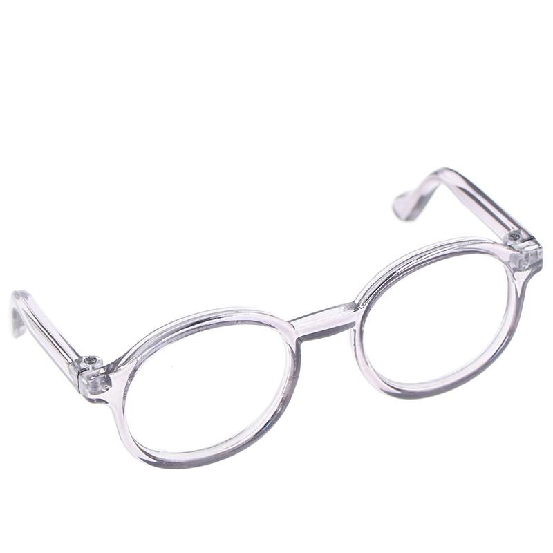 1Pcs 9CM Transparent Round Glasses For 1/6 Doll Blyth BJD Decor Accessories Toys