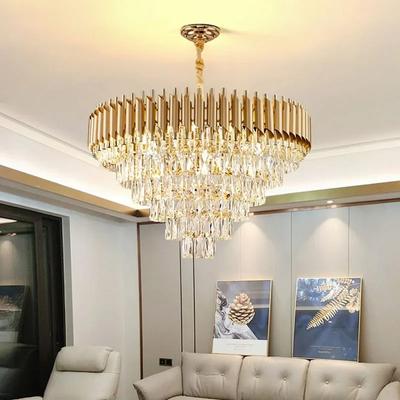 Moderne Schlafzimmer Wohnzimmer Esszimmer Beleuchtung Luxus Kristall Pendelleuchten Gold Deckenleuchter Innendekorationen LED Leuchte