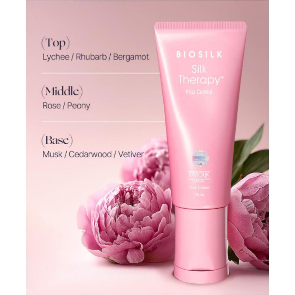 Silk Therapy Frizz Control Heat Protection Hair Cream 150ml