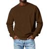 Herren Rundhals Raglanärmel Fleecefutter Dick Einfarbiges Sweatshirt