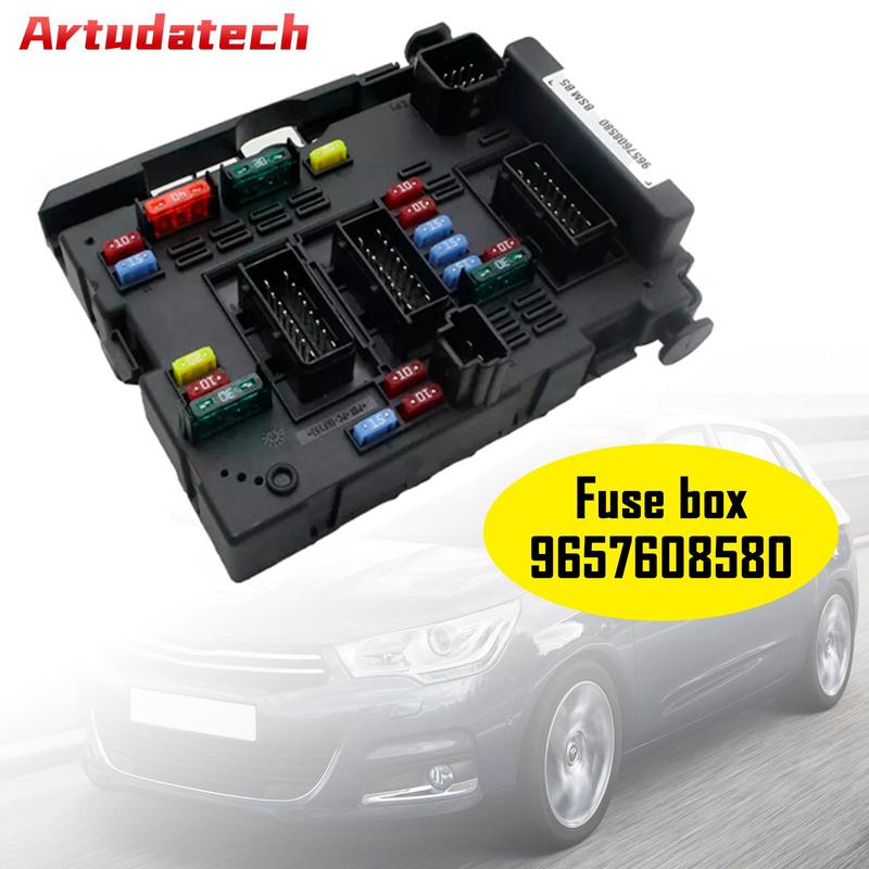 Artudatech Fuse Box Module BSM 9657608580 For Citroen C3 C5 C8 Peugeot 206 307 406 Car Accessories