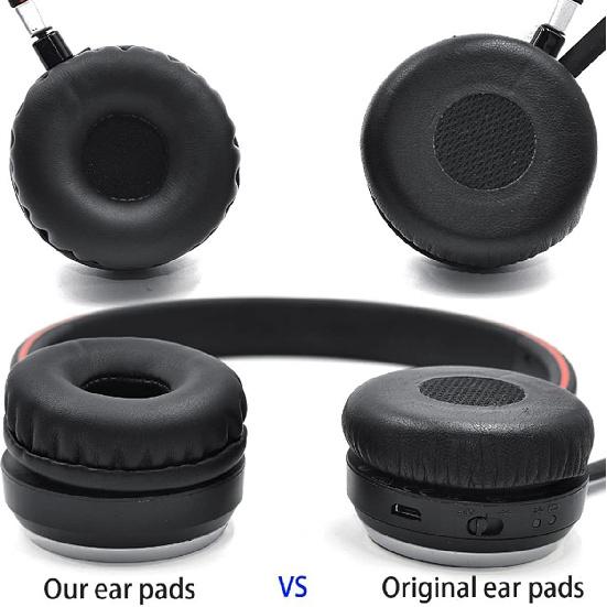 Ear Pads for Jabra Evolve 20 20se 30 30II 40 65 65+Replacement Ear Cushion Foam Cover Compatible with Jabra Evolve 20 30 40 65 Headphone (Black