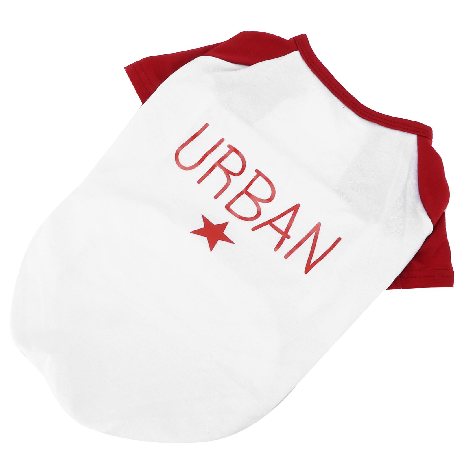 

Pet TShirt Thin ColorBlocking Fashionable Simple New Style Short TShirt for Pet S червоний