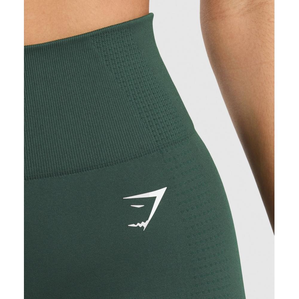 Gymshark Vital Seamless 7 Inch Shorts Woodland Green Marl B1b1p Ebtf