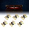 100 Pcs Spring Hinge Sturdy Iron Self Closing Spring Loaded Hinge for Glasses Case Jewelry Box