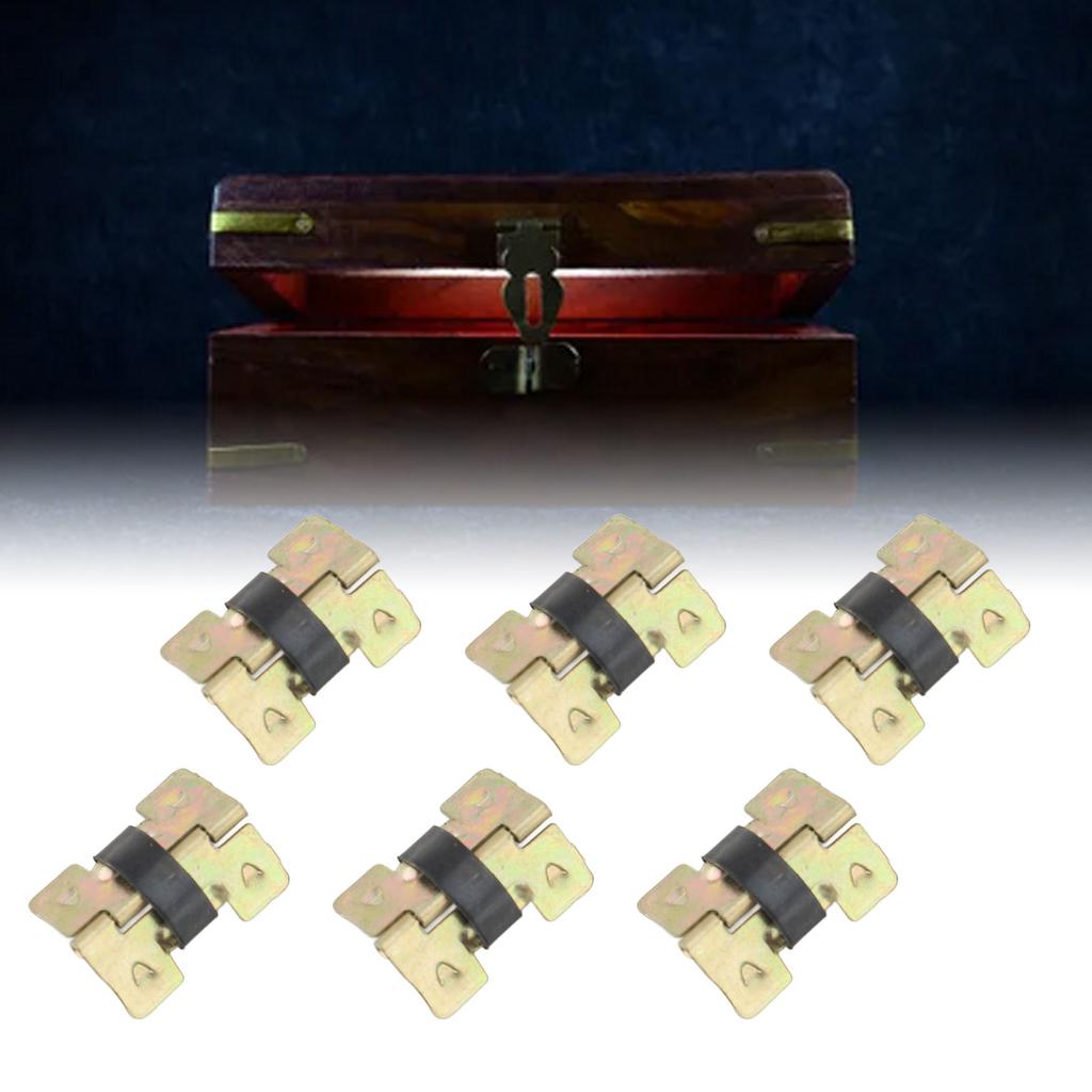 100 Pcs Spring Hinge Sturdy Iron Self Closing Spring Loaded Hinge for Glasses Case Jewelry Box