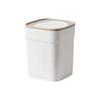 Plastic Desktop Trash Can Sealed Waste Paper Basket Durable Mini Waste  Bin  Bedroom