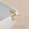 Sterling Silver Opal Threaded Cartilage Stud Earrings