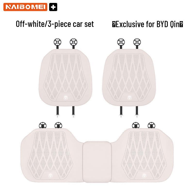 BYD Qin Pro/Plus Leather Seat Cushion: All-Season Universal 3-Piece Set