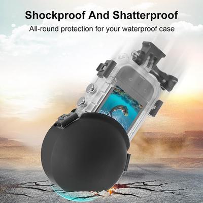 For Insta360 X3/X4 New Invisible Dive Case Lens Guard Silicone Protective Cover Pleochroic Lens Cap Action Cameras Accessories