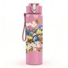 1PC Bird Nest With Spring Flower Print 750ml Color Plastic Sports Water Bottle Leakproof Flip Straw Lid Suitable for Sports Office Home Use