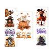 20 Pcs Clay Water Transfer Sticker Set Colorful Halloween Patterned Sticker For Pottery Fridge Art And Home Decoration