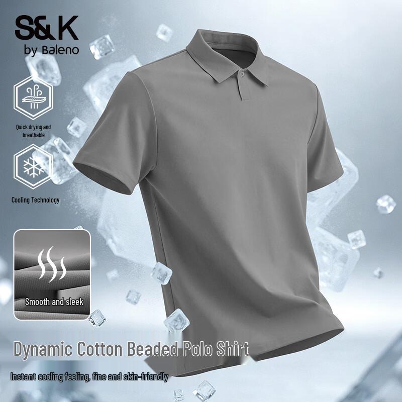 

Baleno S&K Men s Ice-Feel Short Sleeve Polo L