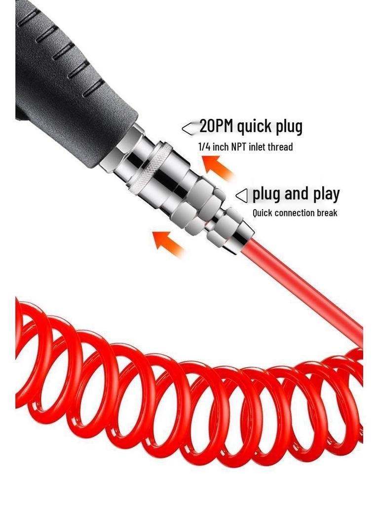Heavy-Duty, Drop-Resistant High-Pressure Nylon Blow Gun for Auto Repair and Factory Cleaning