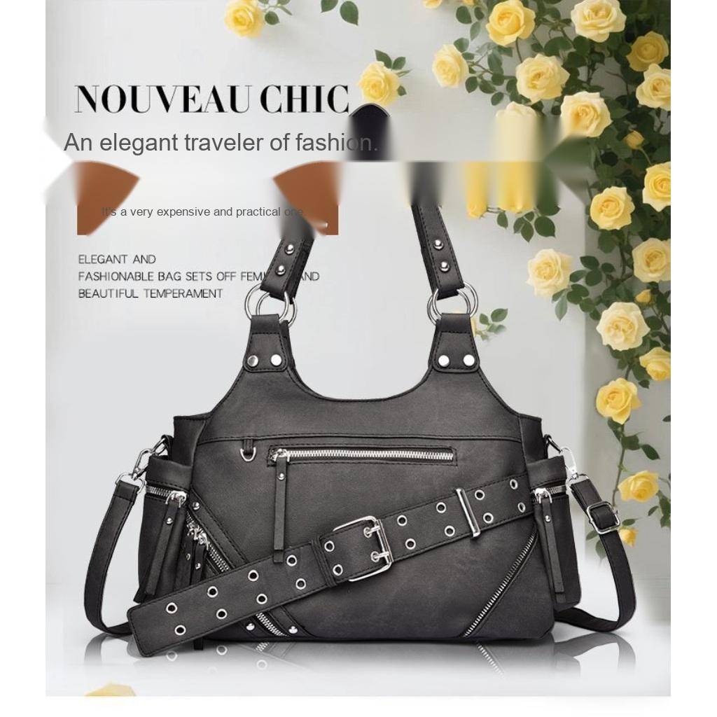 Handbag Women PU Multi Pocket Adjustable Strap Office Daily