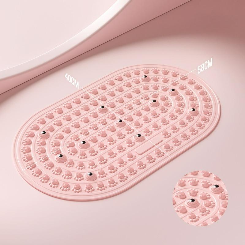 

Foot Yoga Massage Acupressure Board Mat Anti Fatigue Walk Stone Acupoint Mat Particle Portable Massage Tool For Walking розовый