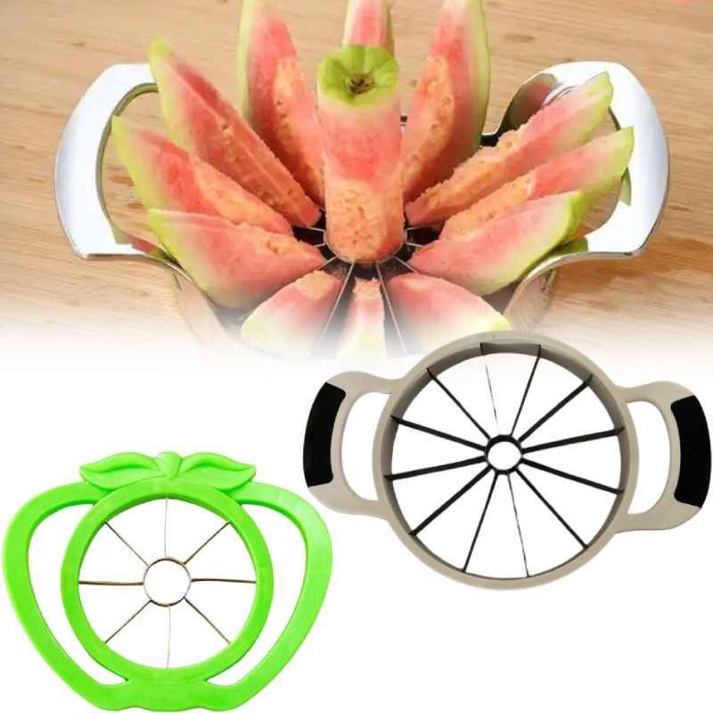 Cantaloupe Cutter Watermelon Melon Slicer Stainless Steel Kitchen Divider Fruit