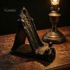 Cell Phone Stand for Desk 3D Printed Gothic Window Stand, Vintage Skull Vine Relief Organizer, Niche Dark Style Gift Academia Holder Phones,