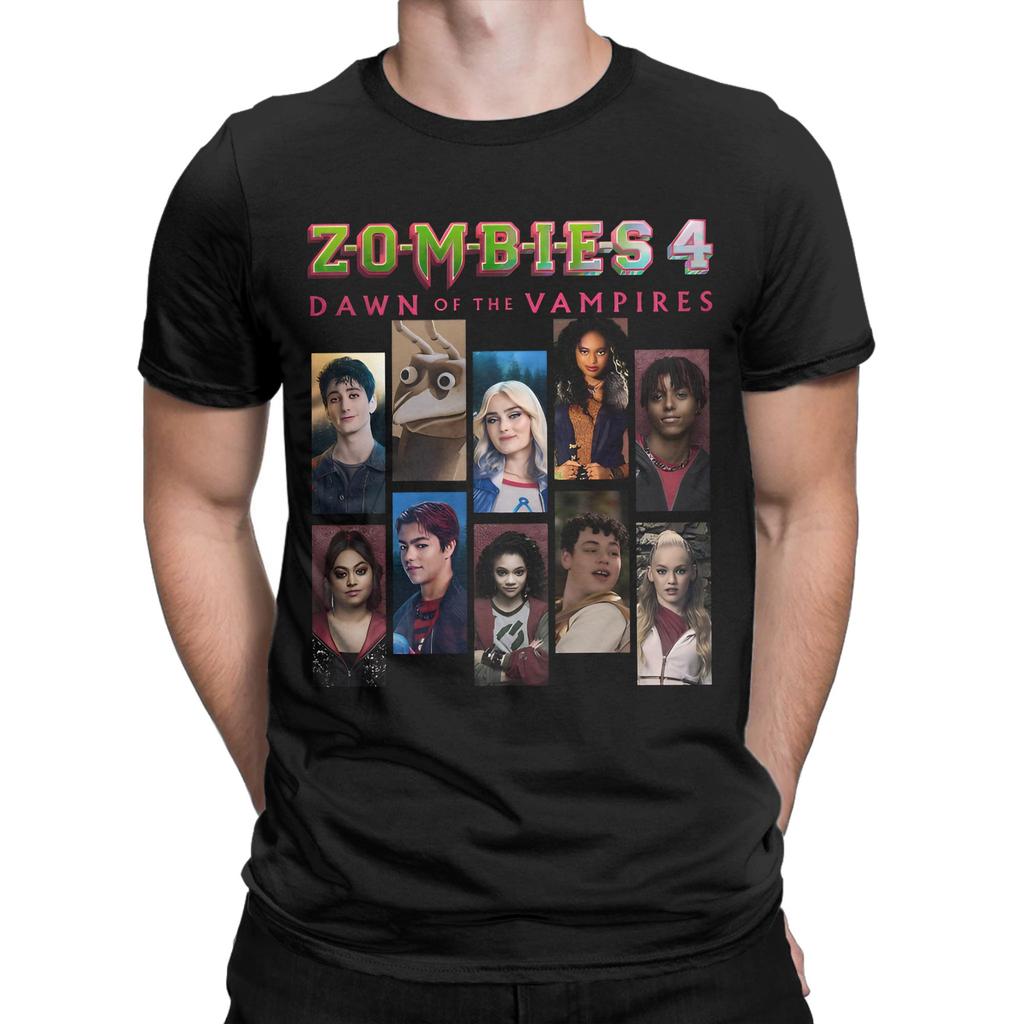 Ullzang Zombies 4 Movie Tshirts Men Cotton Short Sleeve  Round Neck Summer TopsTops