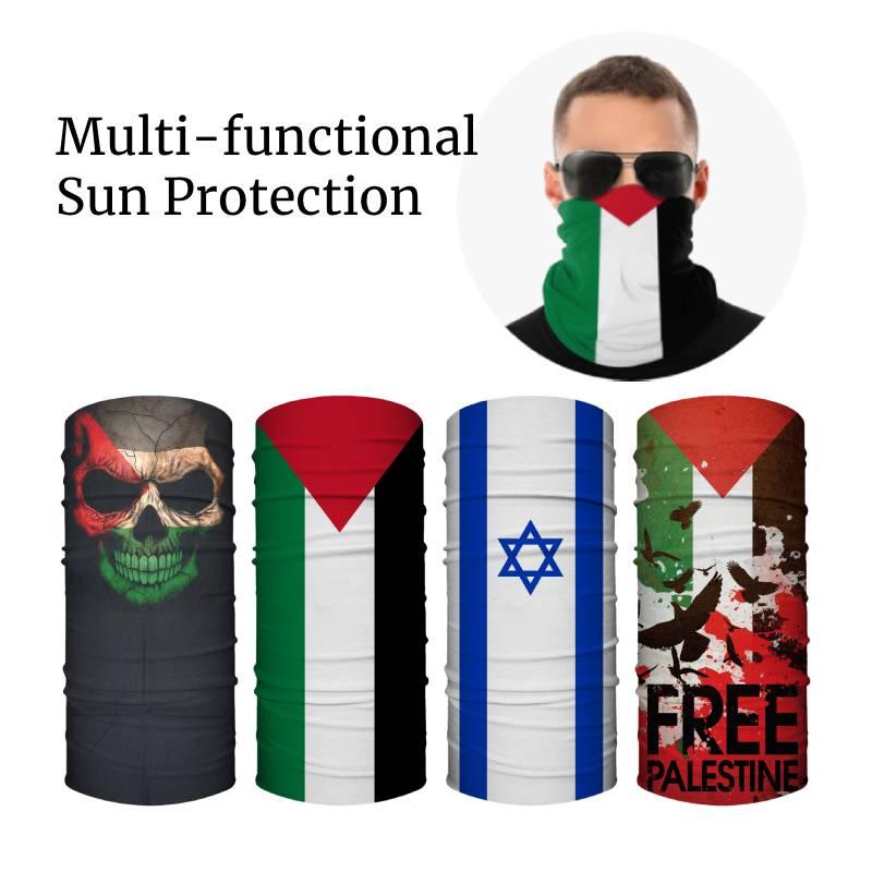 Palestinian And Israeli Flag Magic Headband For Outdoor Activities
