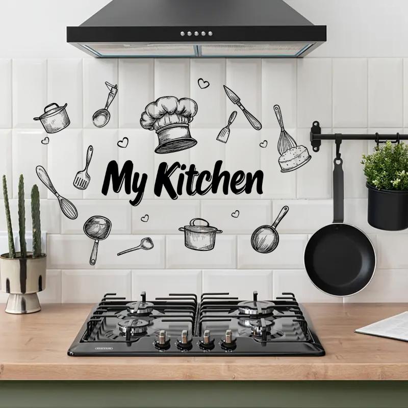 Kitchen Wall Decal With Self Adhesive Backing Warm Rustic Design For Home Kitchen Dining Room Wall Decor