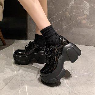 

Women s Spring New Thick soled Height Increasing Wear resistant Women s Shoes Simple Comfortabl Versatile Single Shoes 35