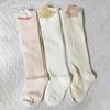 3Pairs Long Tube Infant Cotton Stockings Cotton Cartoon Above Knee Socks Calf Socks Baby  Girls