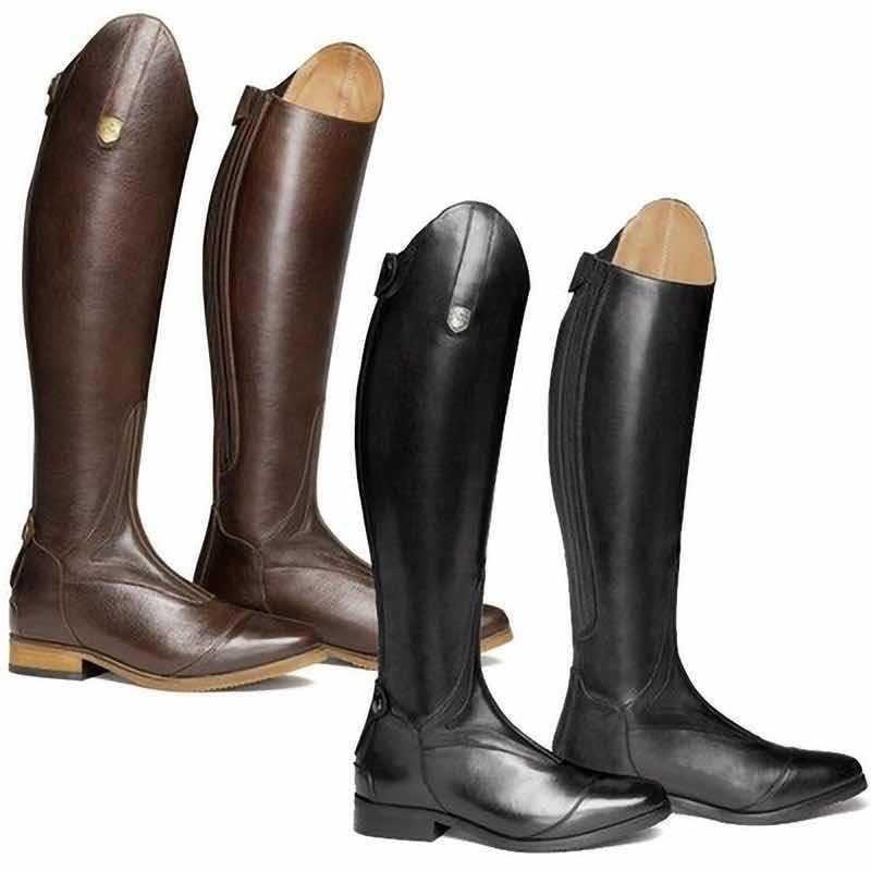 Autumn and winter new low-heeled boots, high-quality female knight boots, zipper men's and women's large-size boots after the explosion