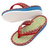 Tatami Sandals for Boys and Calypso Tatami Hemp Leaf Size LL [Takeharu] Japanese-made Children, Girls, Sandals, Pattern, Red,