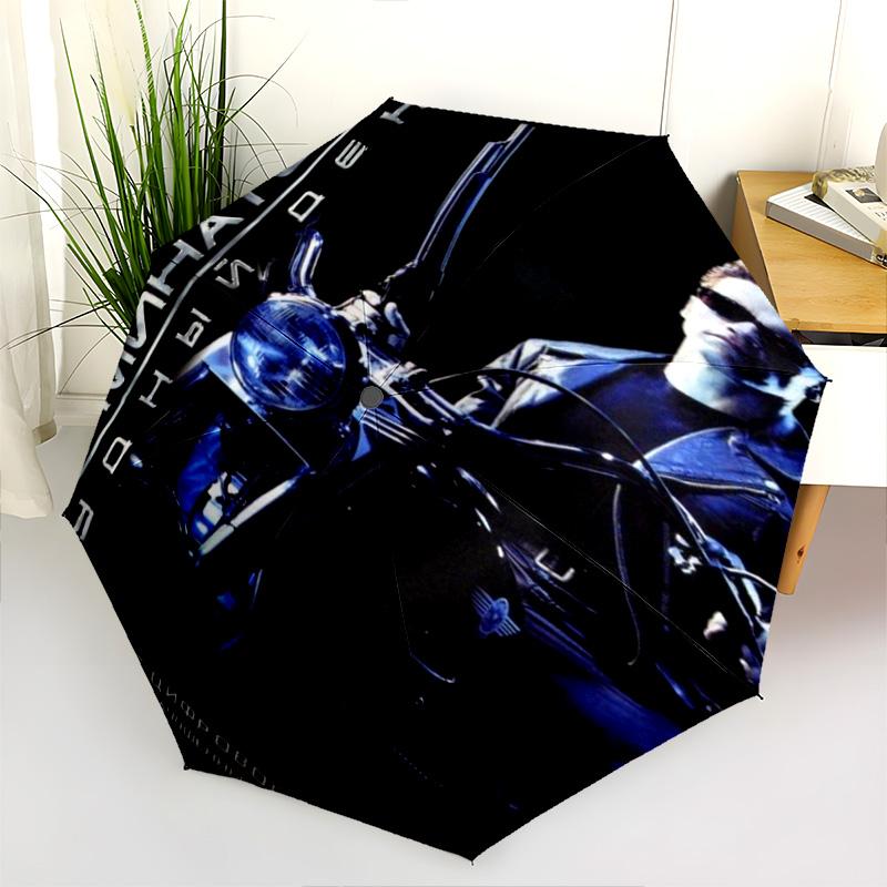 Terminator: Future Folding Umbrella Suitable for All Seasons Durable Sun Umbrella Three Folds Sun Umbrella