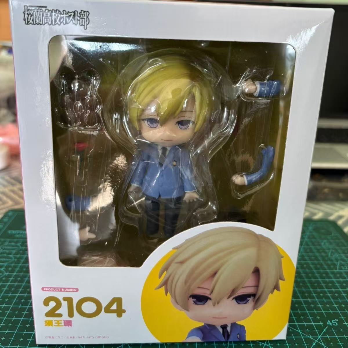 Ouran High School Host Club Figur Suou Tamaki Chibi Anime Actionfigur Modell Mädchen Sammlerstücke Spielzeug Schmuckstücke Geschenke gray