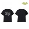 CORT Alcatraz Basic Short Sleeve T-Shirt Phantom Letter Print Couple Streetwear Teens