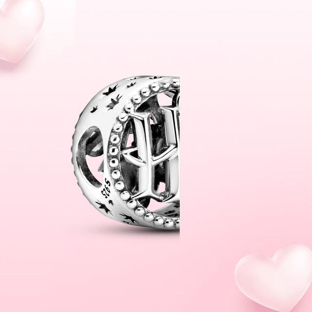 100% 925 Sterling Silver Přívěsek Millenium Falcon Falcon Přívěsek Fit Originální módní šperky Dámský náramek DIY dárek