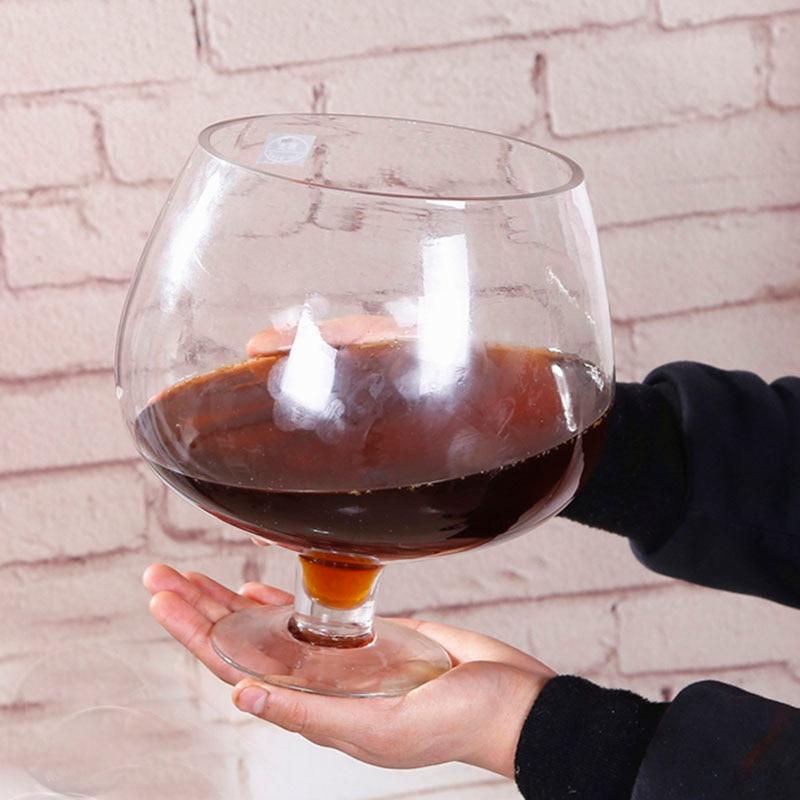 2000ml Zábavná Vysoká Party Sklenice na Víno | Pivní Mísy (Průhledný)