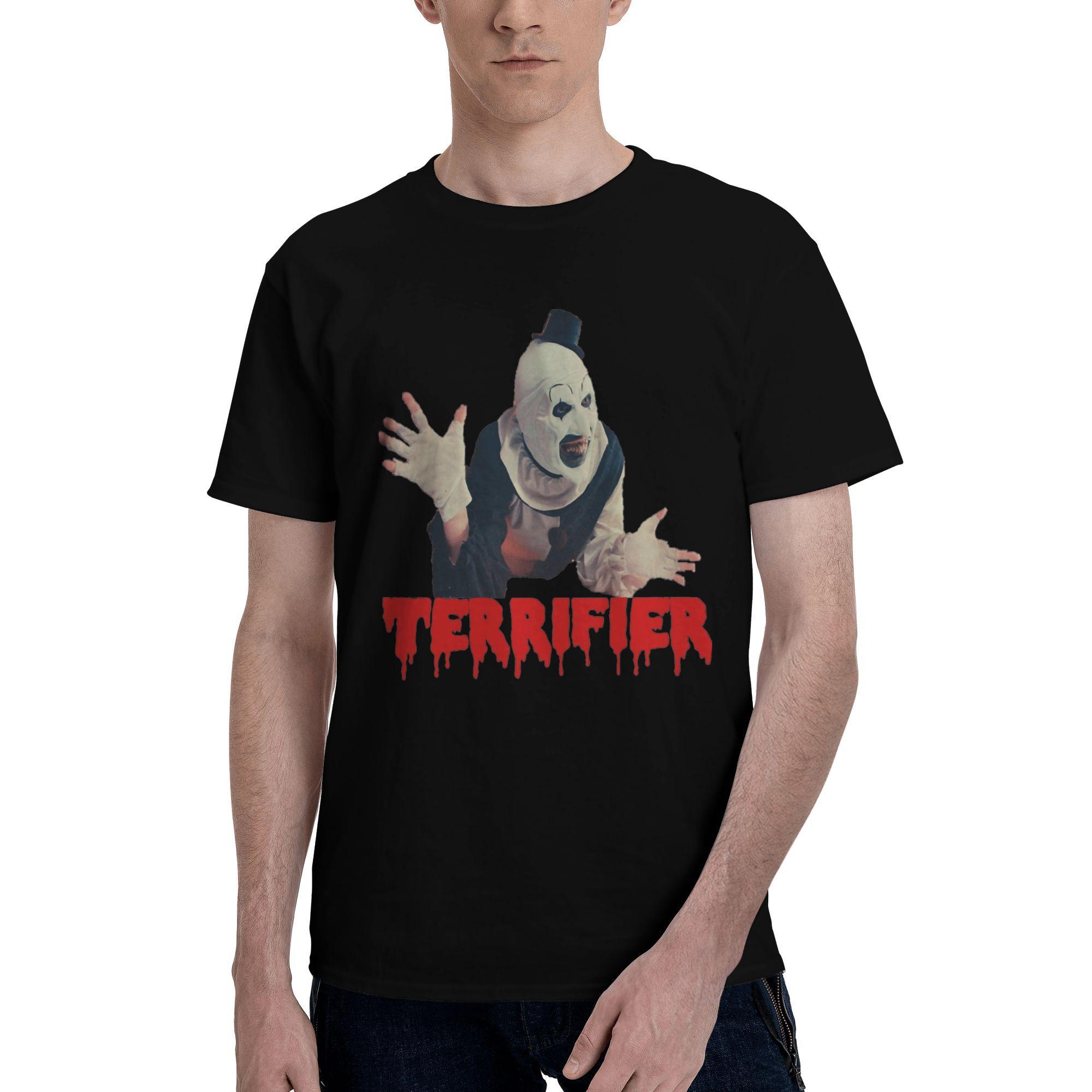 

Men Women Terrifier Clown T Shirt Horror Movie Halloween Cotton Clothing Short Sleeve Round Neck Tee Shirt Gift Idea T-Shirts 4XL