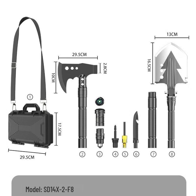 Pu Lian Multi-functional Shovel & Axe Tool Set