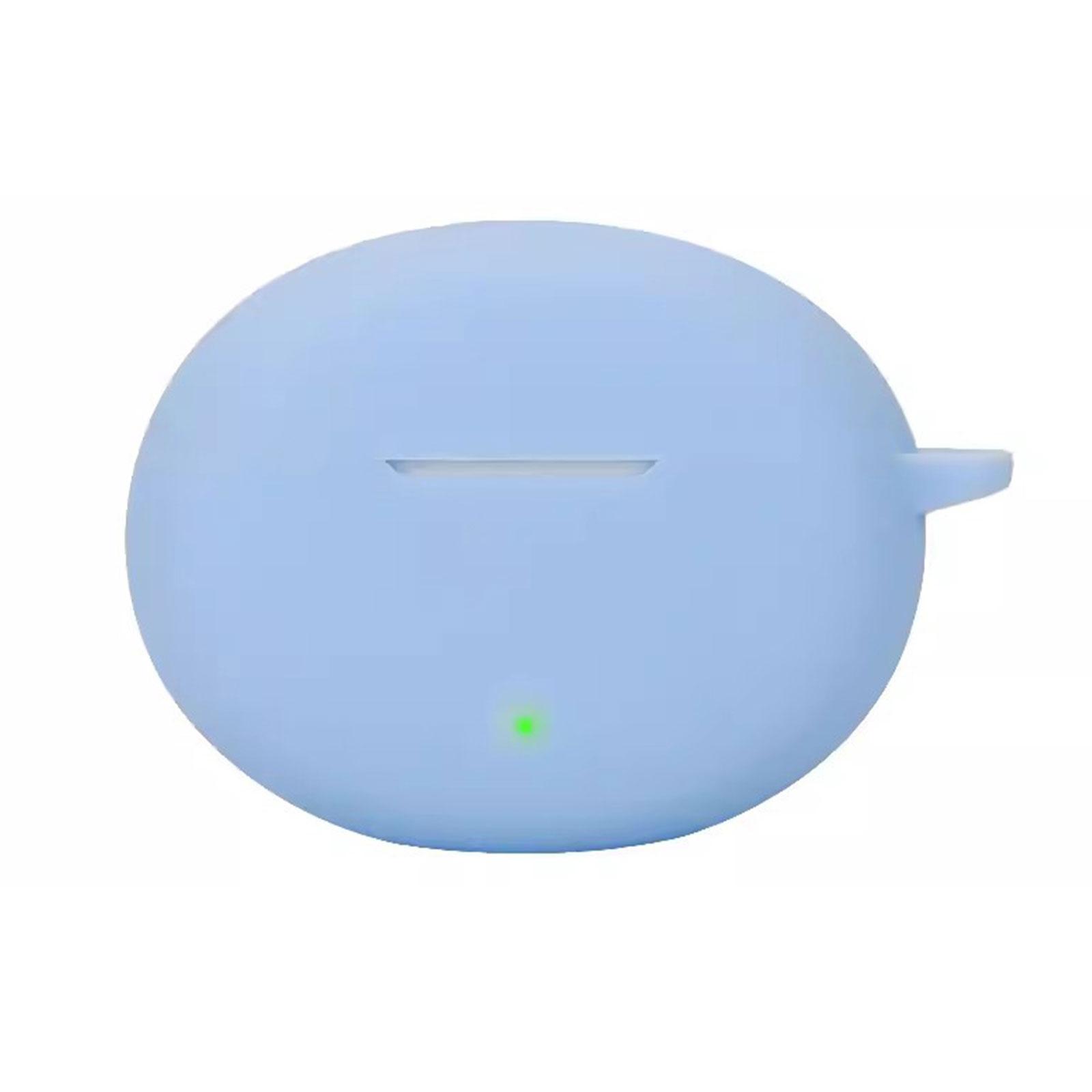 

Мягкий силиконовый защитный чехол-накладка для беспроводных наушников OPPO Enco Air4 Pro, ударопрочная портативная накладка небесно-голубой