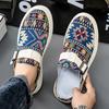 Summer Breathable Retro Men's Half-toboken Slippers Sports Large Size Light Foot Cover One Pedal Sandals