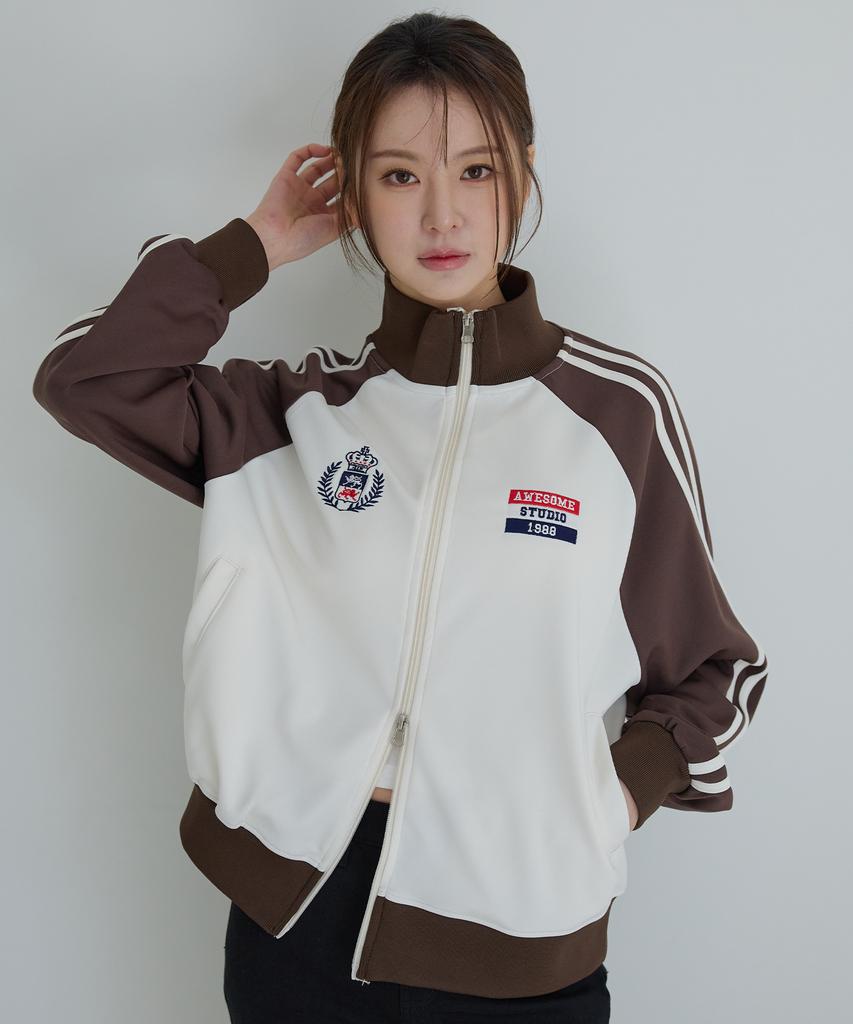 Awesome Studio Track Jersey Jacket Black