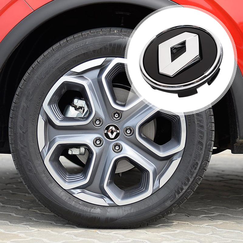 4Pcs 56mm Car Wheel Hub Center Caps Rim Cover Badge Accessories For Renault Clio Sandero Captur Megane R5 4 E-tech Scenic QM6 R555