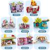 Lele Street View Series Building Blocks Restaurant Model Building Blocks 6 Year Old Children Educational Toys