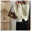 Fashion Womens Bag 2023 Winter New Stylish Solid Color Shoulder Bag**