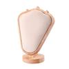 Elegant Goat Horn Shaped Jewelry Holder Rubberwood Crafted Jewelry Stand with Unique Goat Horn Layers for Jewelry Stores