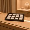 Jewelry Display Tray with 12 Compartments Rectangular for Collectors