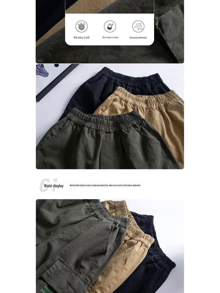 2025 Boys' Trendy Cargo Pants - Stylish Spring & Autumn Fashion
