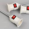E27 LED Table Lamp Socket Bulb Holder with Rotary Head And Built-in Switch EU Plug Direct Plug-in LED Base Lamp for Lighting
