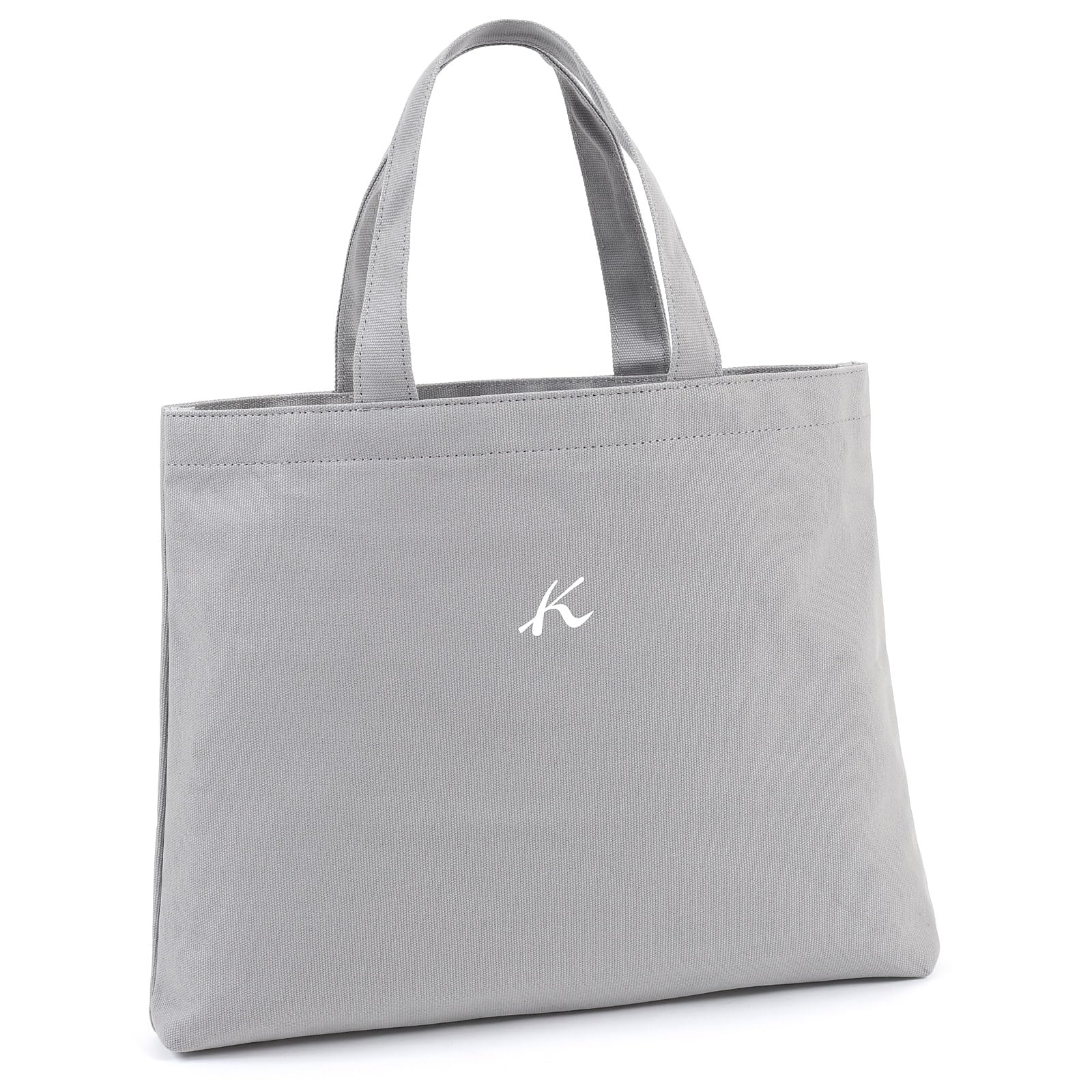 

Canvas Tote Bag Compatible with A4 Size BN0002 Light Gray 82821 [Kitamura] Women s