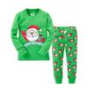 Christmas Children Autumn Pajamas Set Multiple Patterns Cotton Blend Clothing